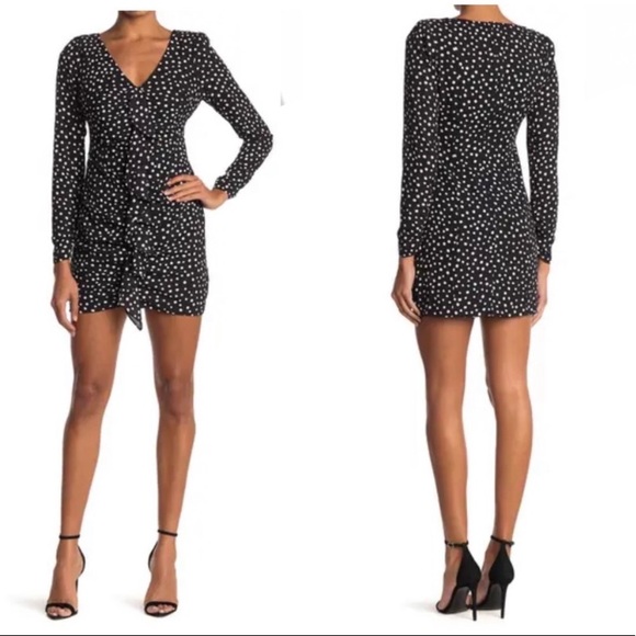 LIKELY Corinne Polka Dot Dress Black Size 0 - Picture 2 of 14